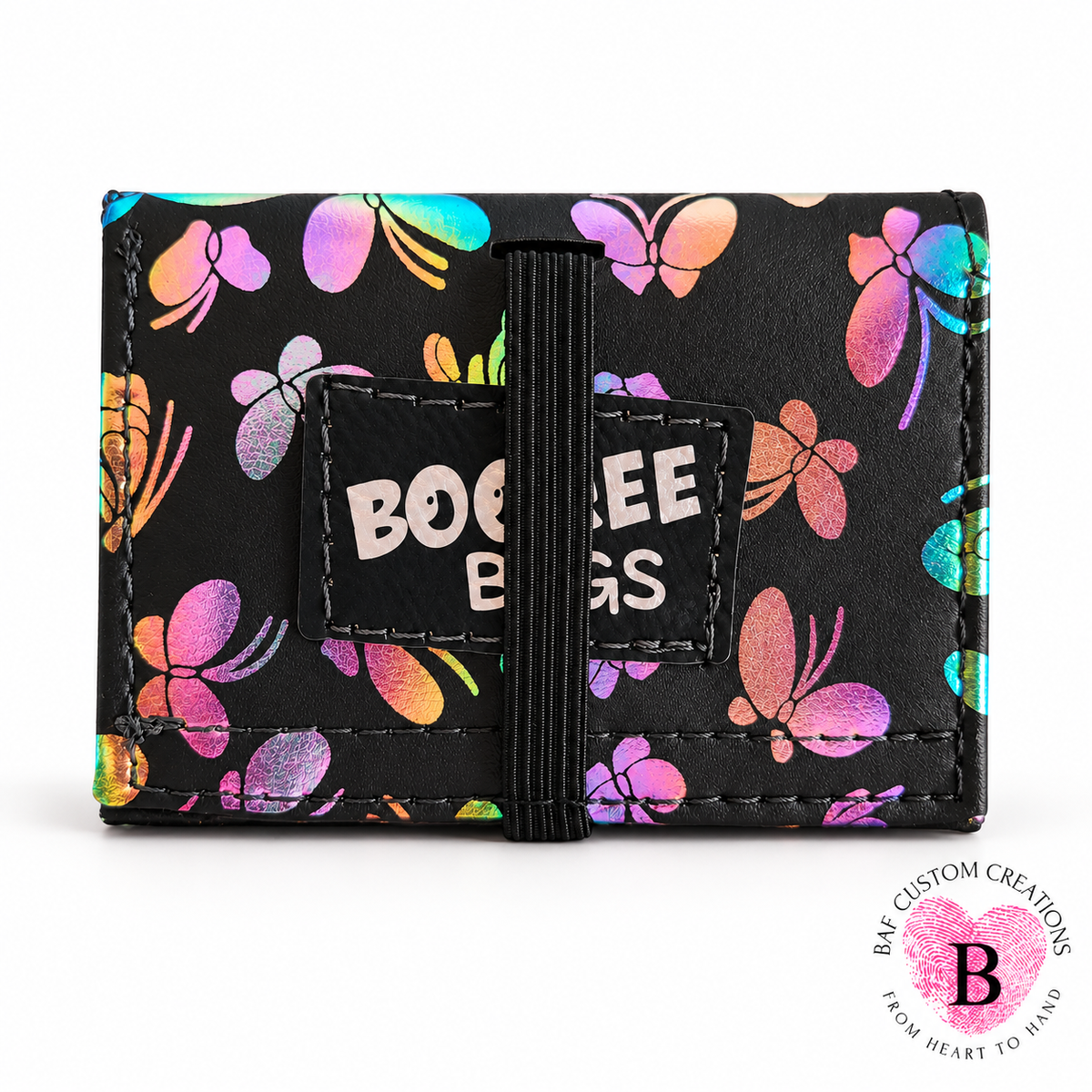 Iridescent Butterflies -"Keep It Close"Cell Phone Card Holder