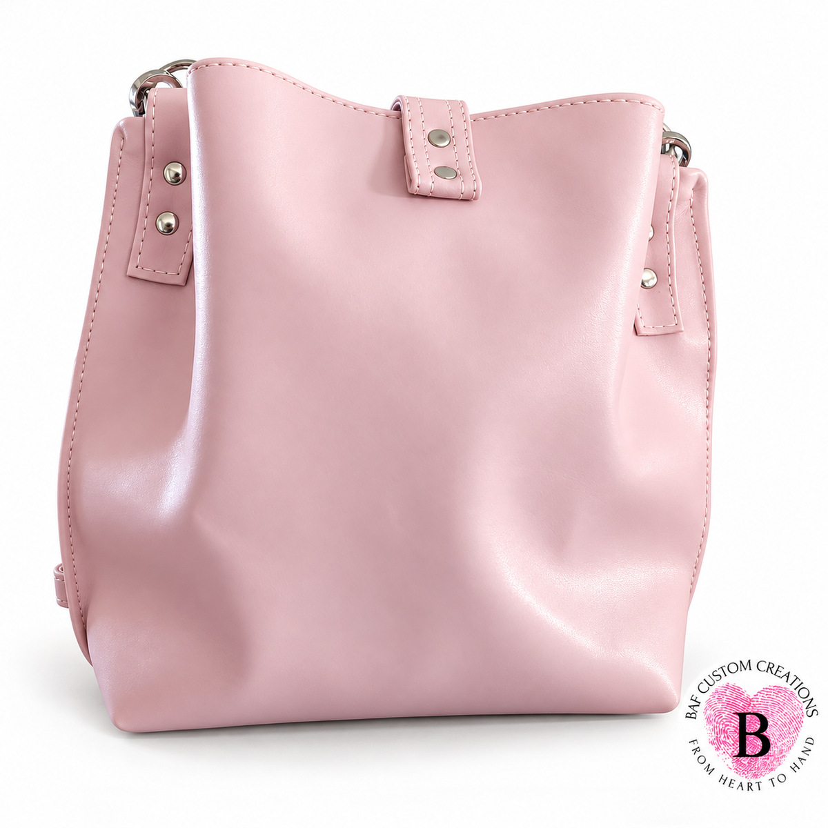 The Blossom Handbag — Blush Pink & Watercolor Florals