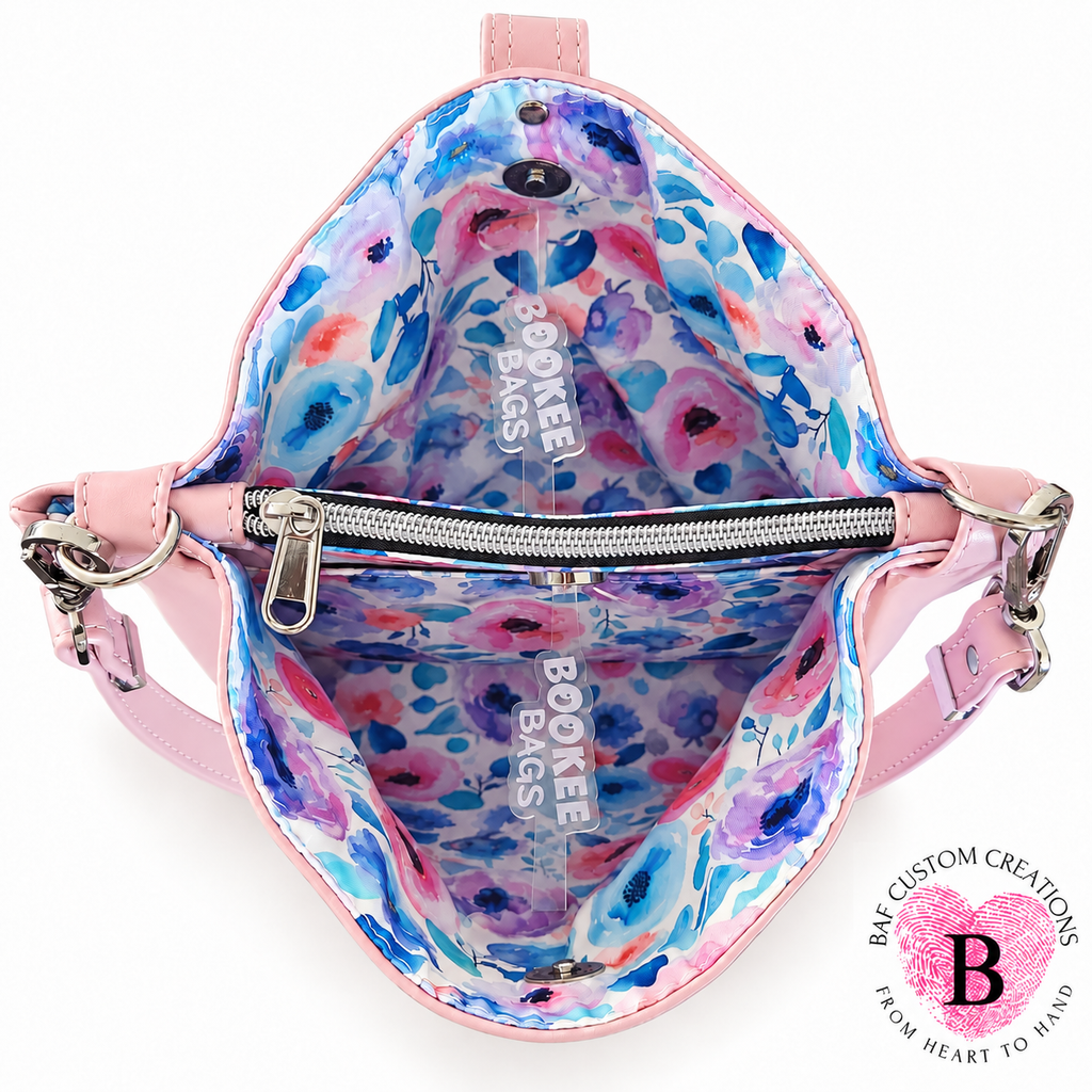 The Blossom Handbag — Blush Pink & Watercolor Florals