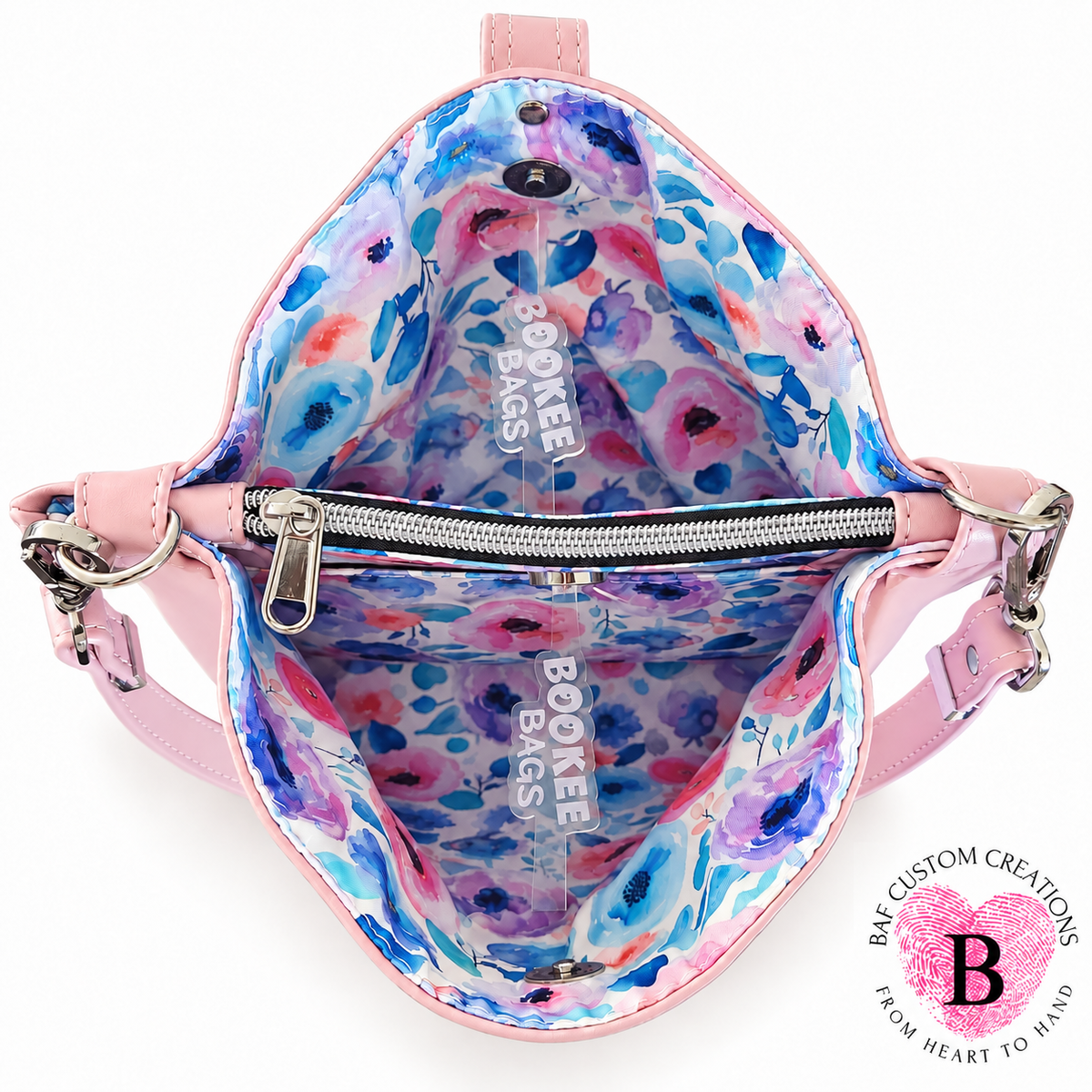 The Blossom Handbag — Blush Pink & Watercolor Florals