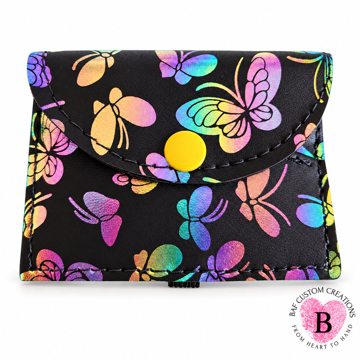 Iridescent Butterflies -"Keep It Close"Cell Phone Card Holder