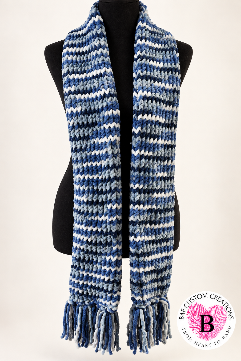 Winter Harbor — Double-Layer Knit Scarf