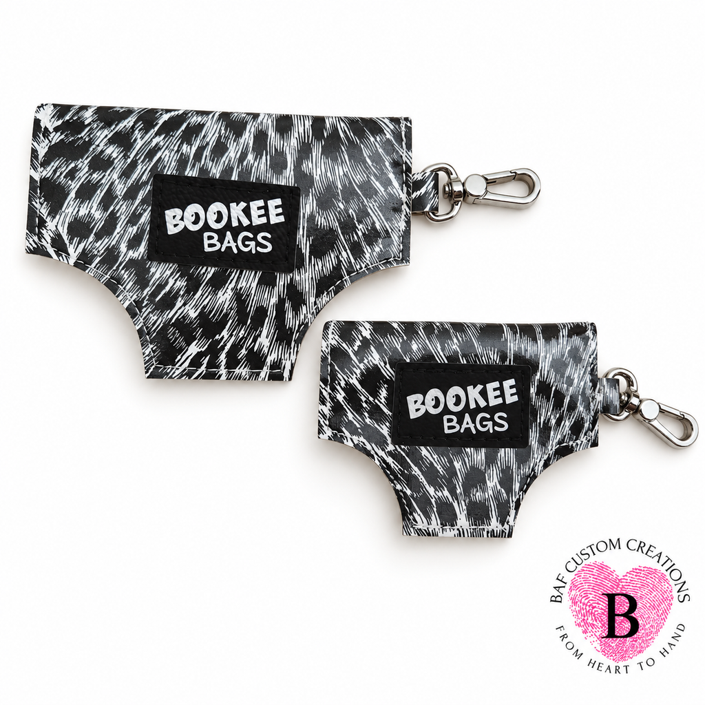 Wild & Cheeky — Monochrome Leopard Change Purse (Click for available sizes)