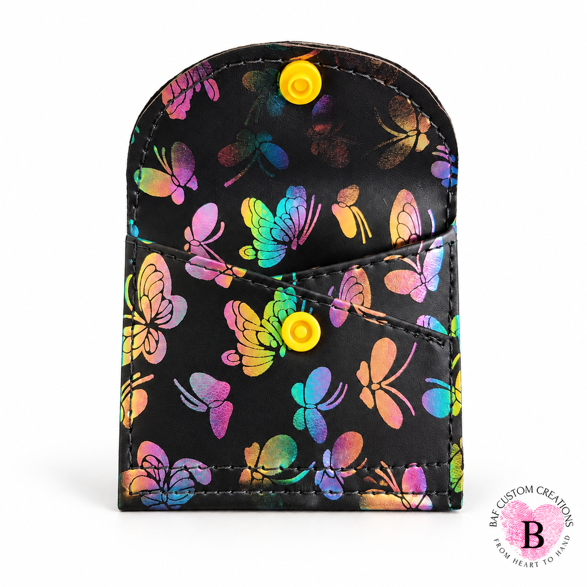 Iridescent Butterflies -"Keep It Close"Cell Phone Card Holder