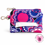 Zippered Pouch with Tissue Holder (Tissues included)