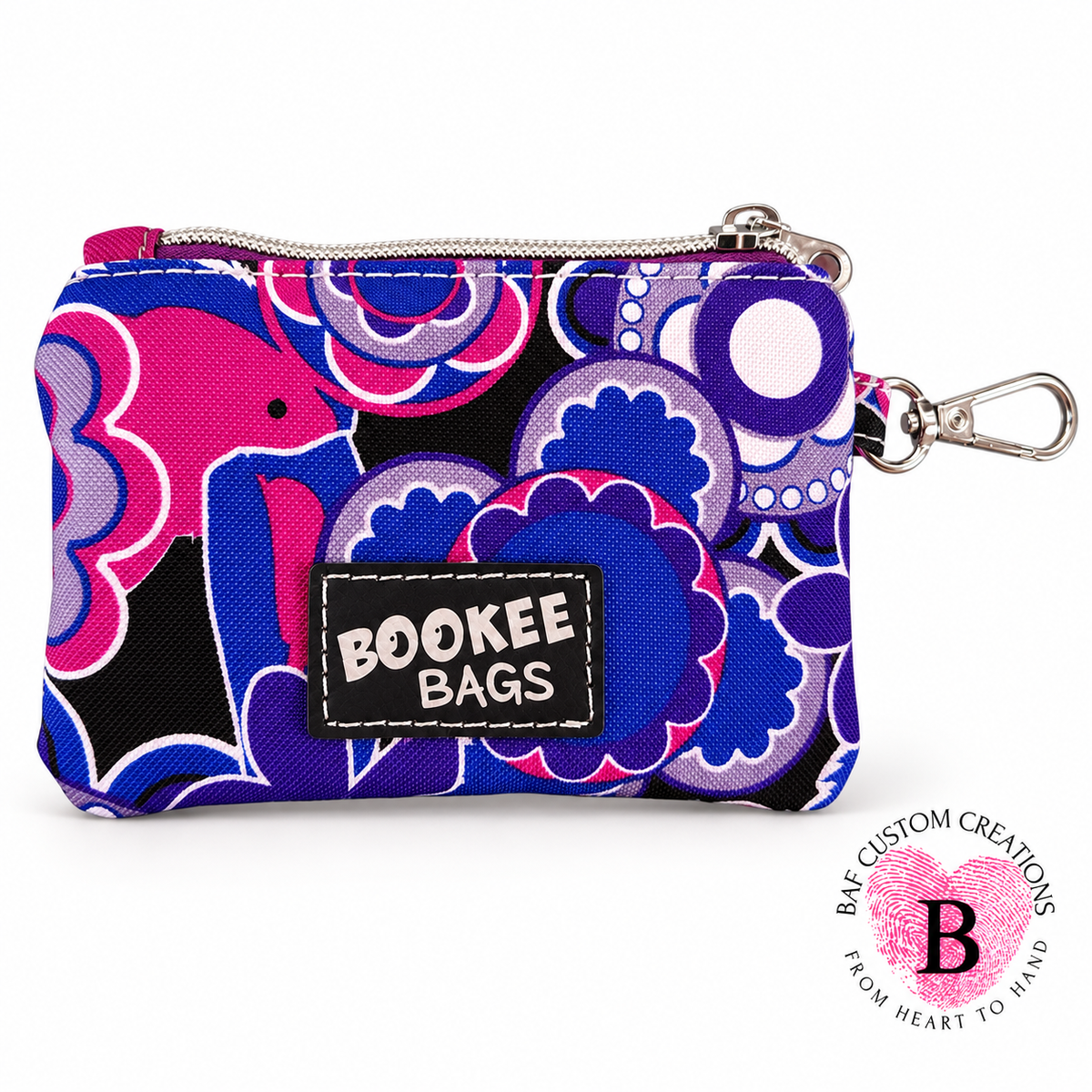 Zippered Pouch with Tissue Holder (Tissues included)
