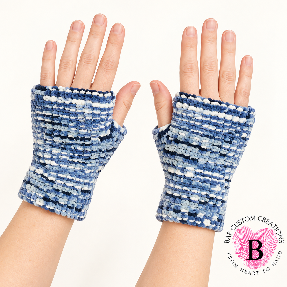 Winter Harbor — Fingerless Gloves